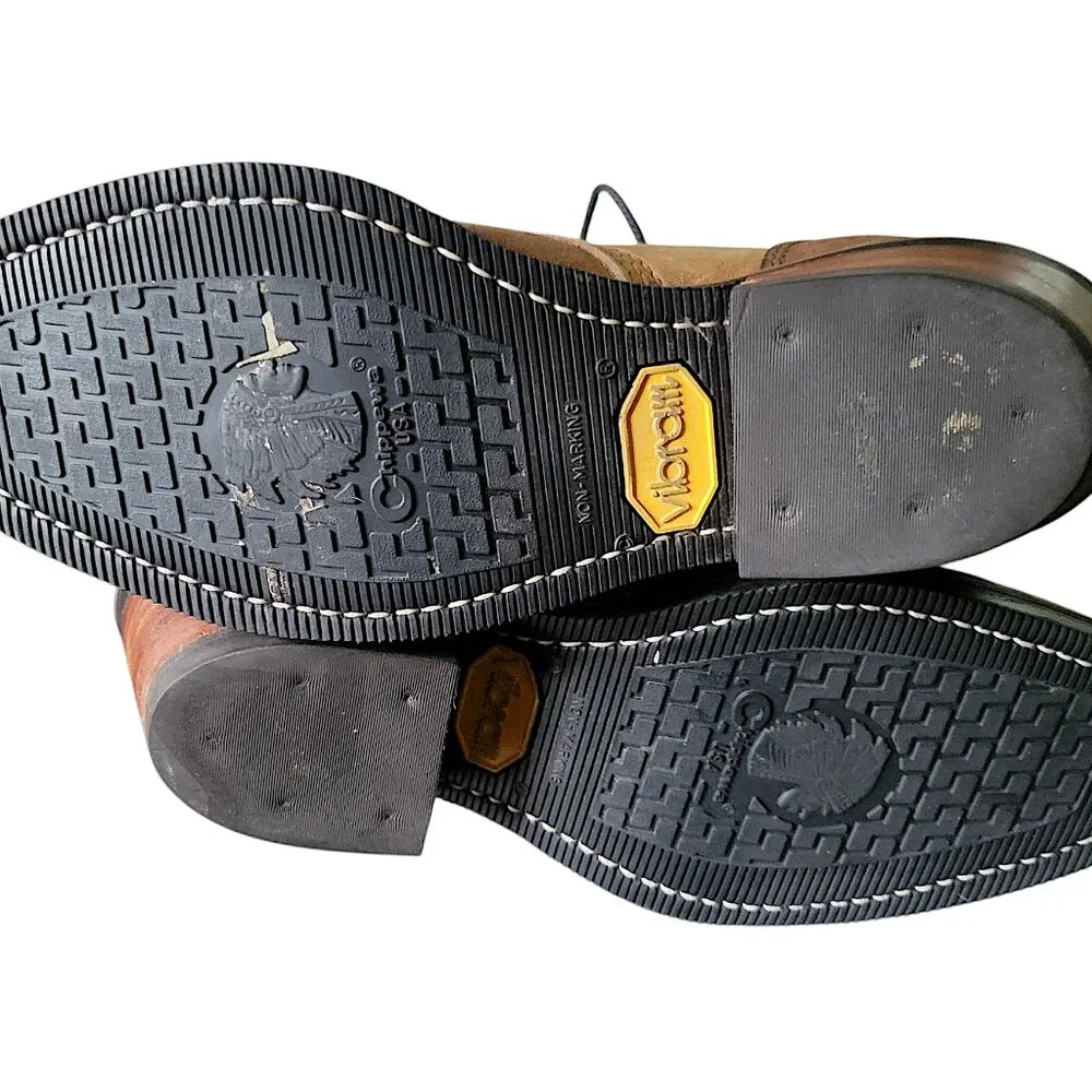 Leather Chippewa Lace Up Boots - Picture 4 of 8